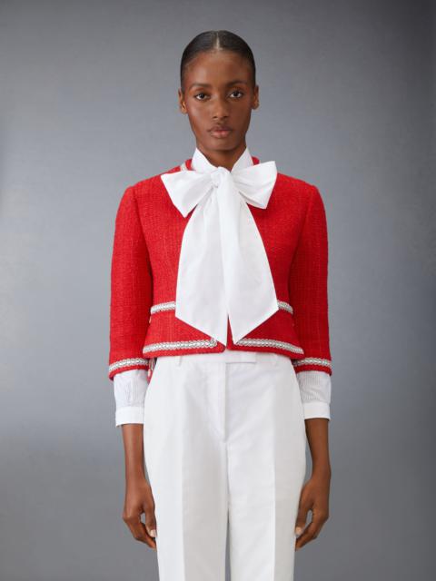 Tweed Drop Back Cardigan