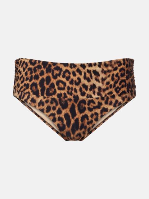 Bel Air leopard-print bikini bottoms