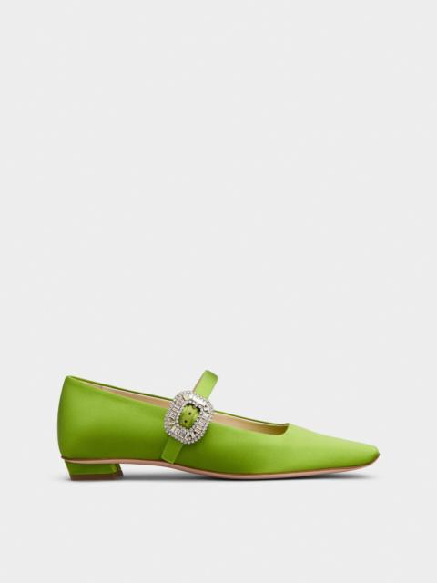 Belle Vivier Mary Janes in satin