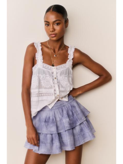 Ruffle Mini Hand-Dyed Skirt