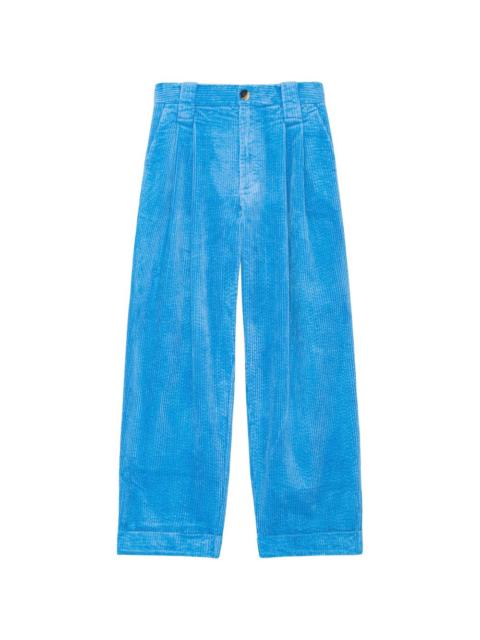 pleated corduroy trousers