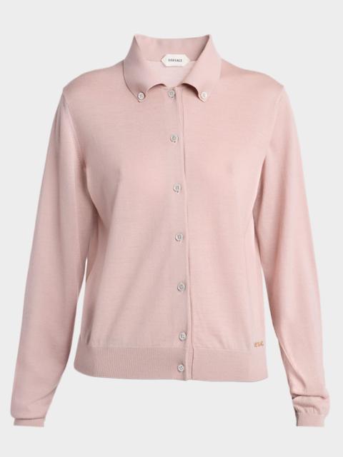 Virgin Wool Knit Cardigan