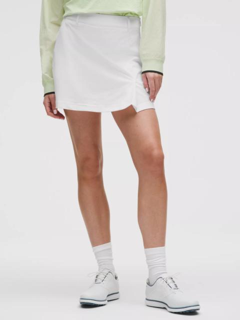 Stretch Twill Front Pleat Golf Skirt