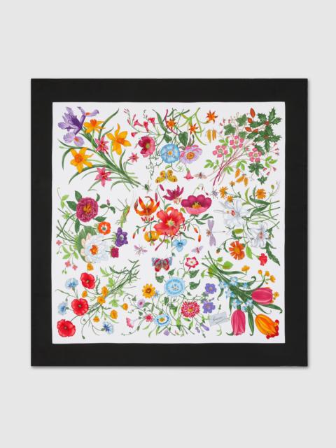 Printed silk twill carré