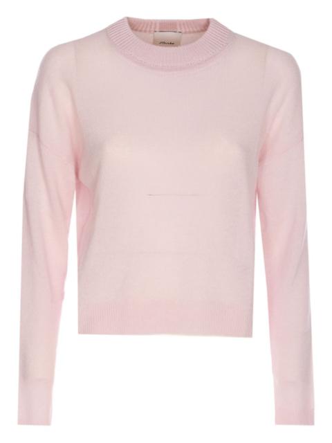 round-neck long-sleeve sweater