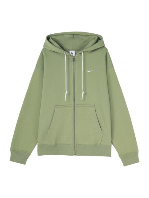 Nike Solo Swoosh Full-Zip Hoodie 'Oil Green' DR0404-386
