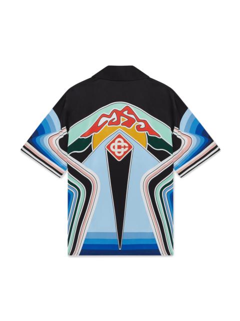 Graphic Mountain Silk Short Sleeve Shirt