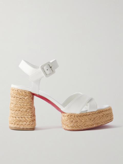 Calakala 85 Leather Espadrille Platform Sandals