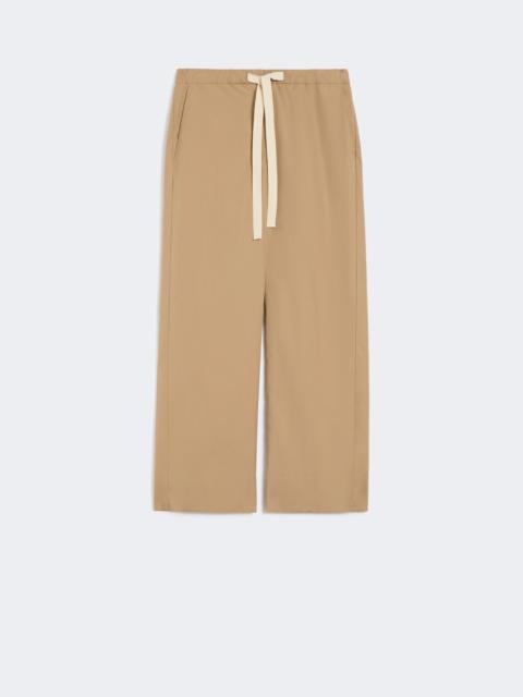 Cotton drawstring trousers - DESERT