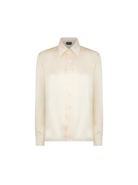 FLUID CHARMEUSE SILK SHIRT