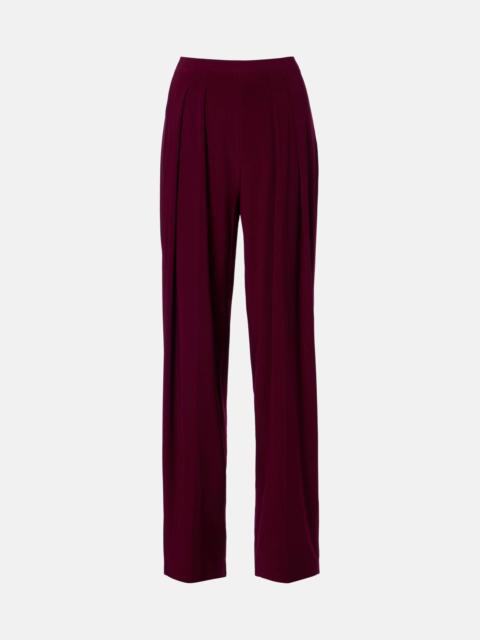 Pleated wide-leg pants
