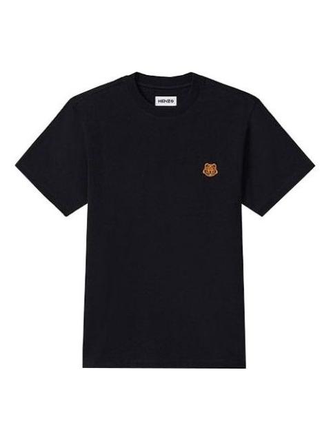 KENZO Small Tiger Head Pattern T-Shirt 'Black' FA65TS0034SJ-99