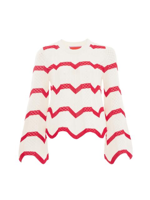 Chevron Crop Sweater