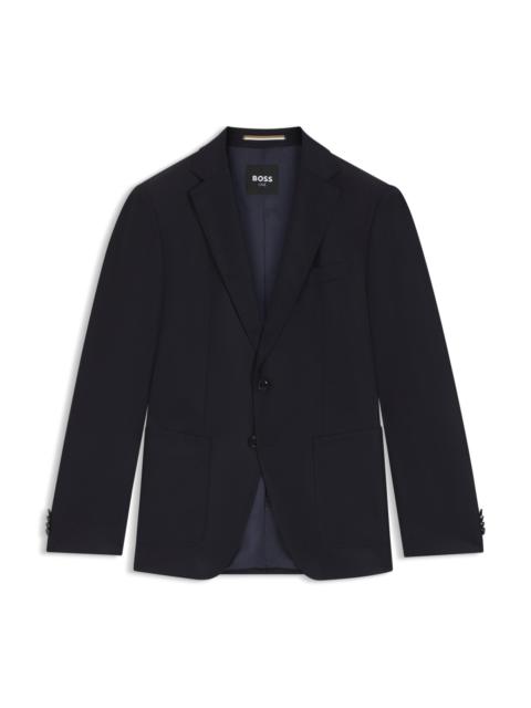 PATTERNED REGULAR-FIT JACKET IN VIRGIN WOOL