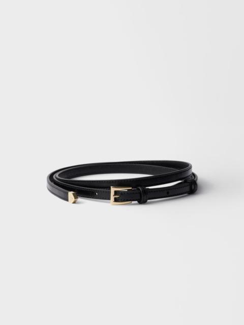 Leather belt