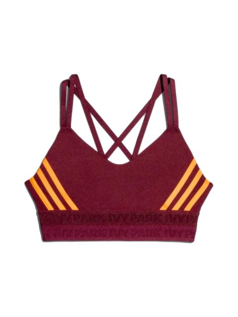 adidas Ivy Park Strappy Cutout Bra Maroon/Amazon Red/Solar Orange