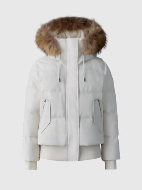 NEFI-F down jacket with removable fur trimmed hood