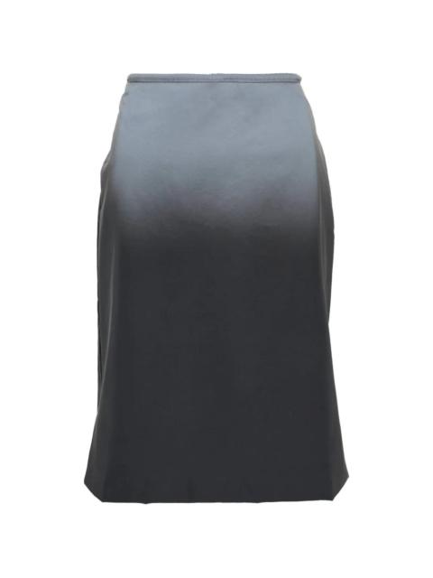 reflective midi skirt