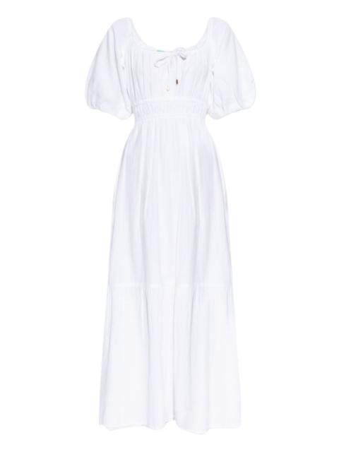 Eden puff-sleeve maxi dress