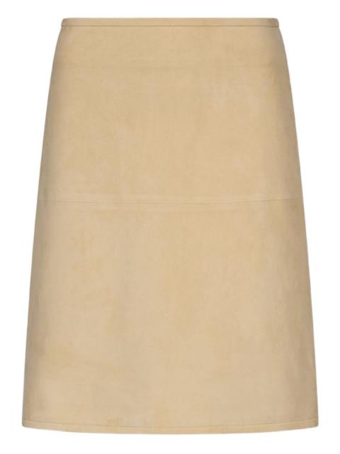 Engel suede pencil mini skirt