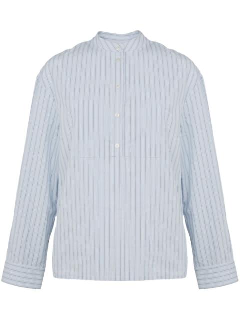 striped cotton poplin blouse