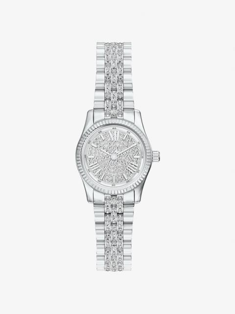 Petite Lexington Pavé Silver-Tone Watch