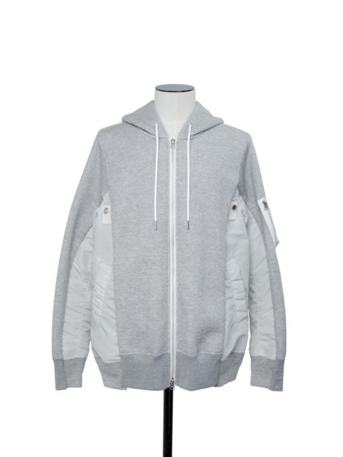 Sponge Sweat x Nylon Twill Hoodie