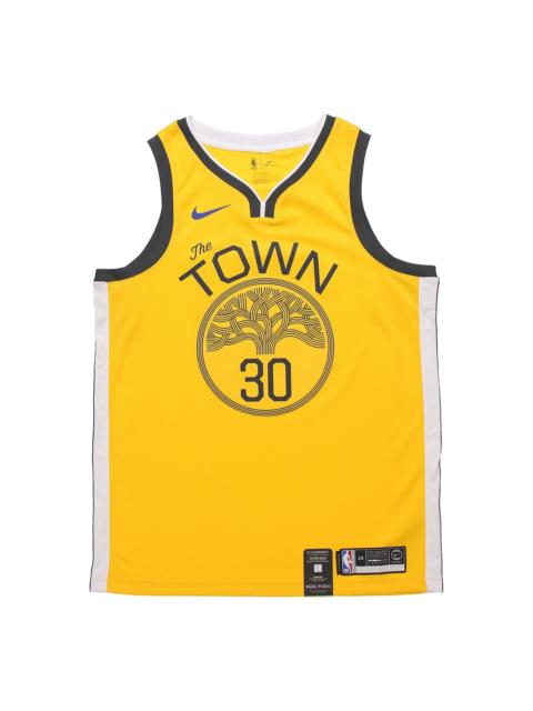 Nike NBA Earned Edition SW golden state warriors stephen curry Yellow BQ1159-731