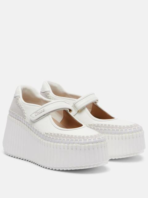 Nama leather platform sneakers