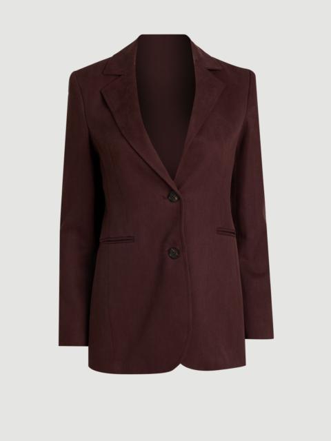 Tencel Blend Tailored Single Breasted Blazer