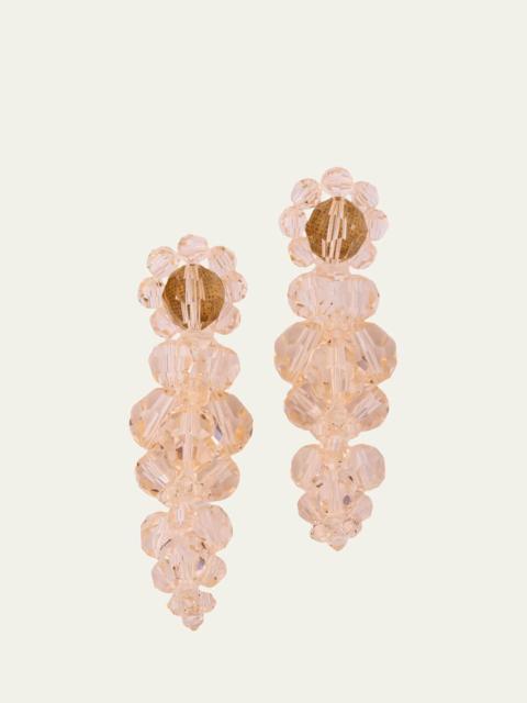 Mini Cluster Earrings, Green