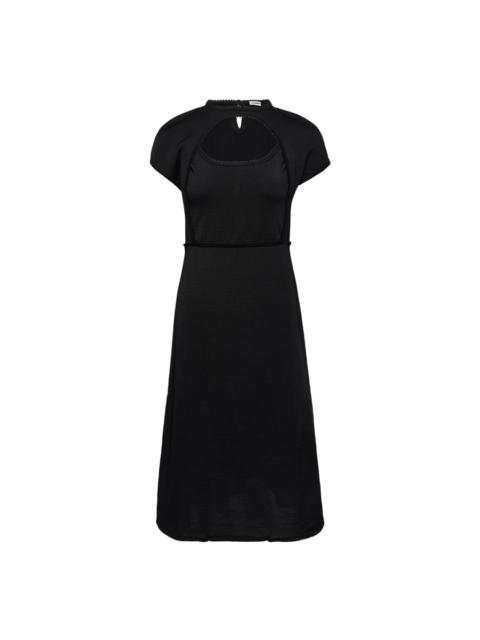 Shiny Compact Viscose Knit Dress