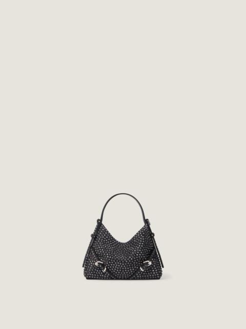 NANO VOYOU BAG IN LEATHER WITH STRASS