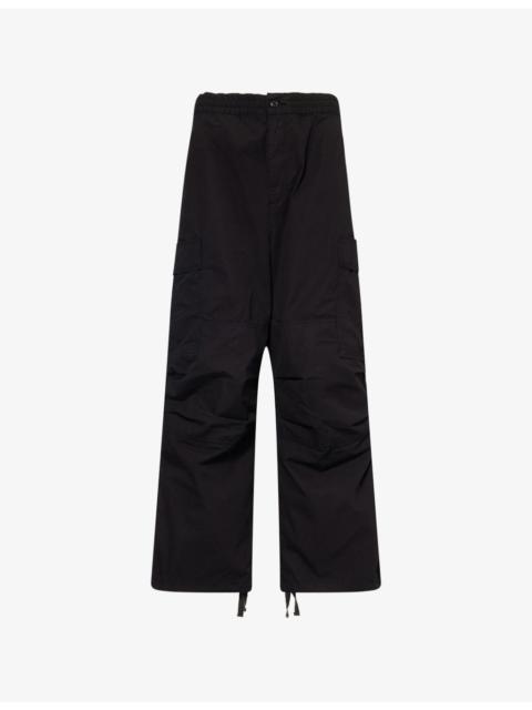 Jet Baggy-Fit Cotton Cargo Trousers
