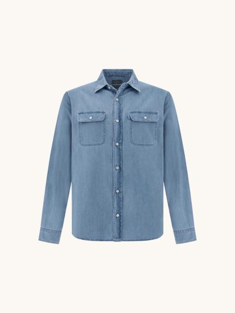 X‑SOFT OVERSHIRT IN GIZA COTTON DENIM