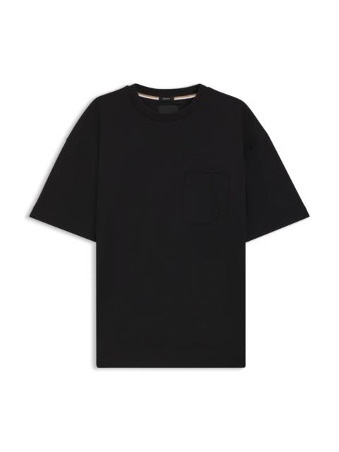 MERCERIZED-COTTON T-SHIRT WITH DOUBLE B MONOGRAM