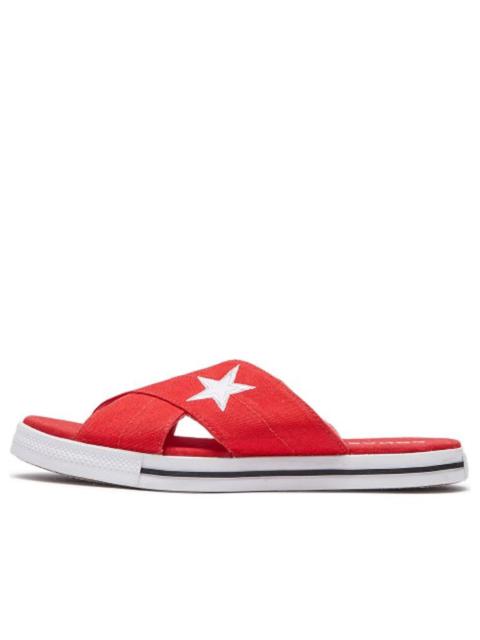 (WMNS) Converse One Star Slide 'Red' 565528C