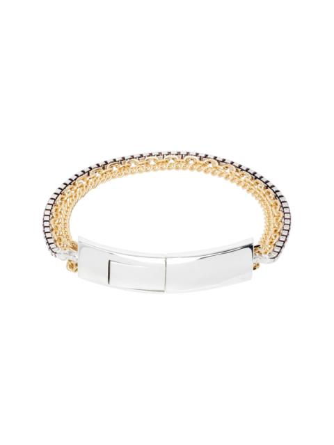 Gold & Silver Detail Chain Bracelet