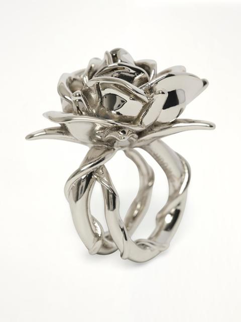 Spiky Rose Ring in Silver