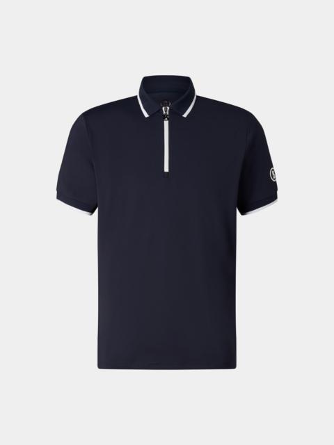 Cody functional short-sleeved top in Navy blue