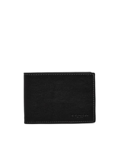 bi-fold leather wallet