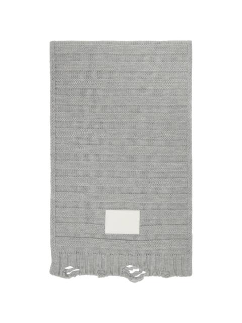 Gray Wool Scarf