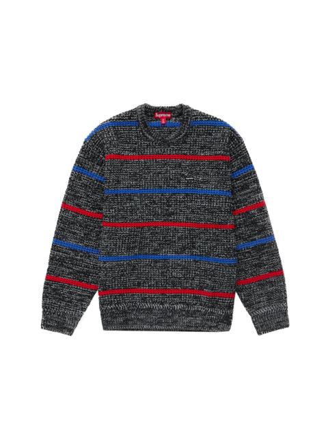 Supreme Waffle Small Box Sweater Stripe Melange