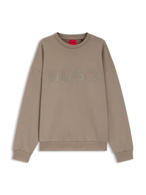 OVERSIZE-FIT SWEATSHIRT IN COTTON TERRY WITH TONAL LOGO