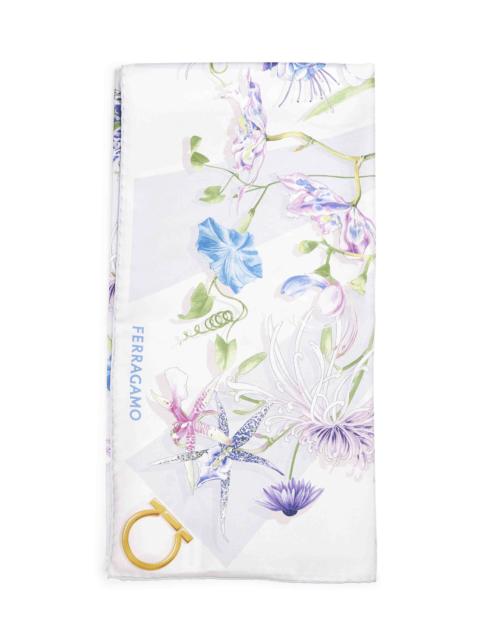 Gaia print silk scarf