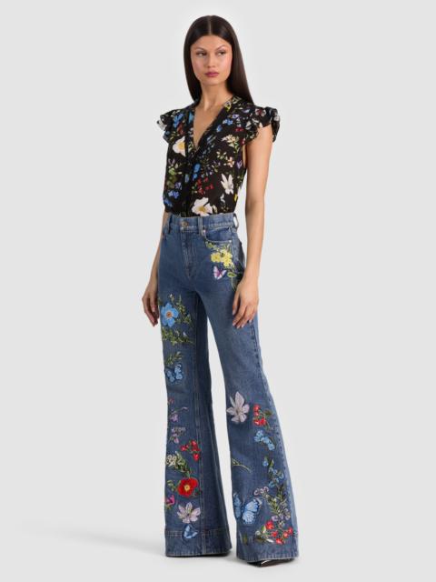 BEAUTIFUL EMBROIDERED JEAN