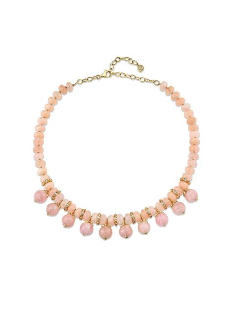 Morganite Beaded Necklace
