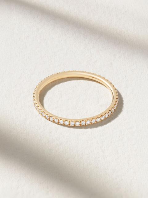 Thread 18-karat gold diamond eternity ring Gold
