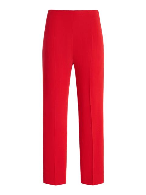 Drew Crepe Cropped Trousers red