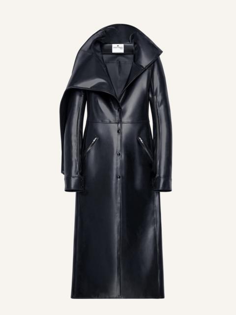 LONG LATEX TRENCH COAT